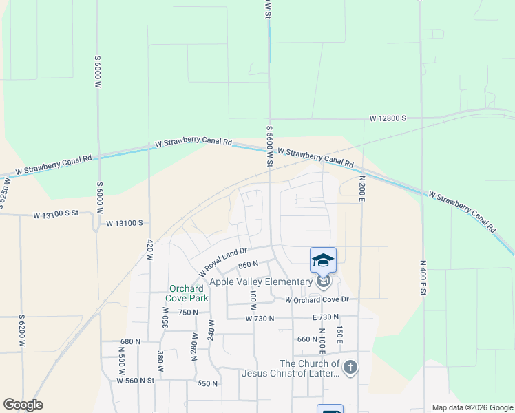 map of restaurants, bars, coffee shops, grocery stores, and more near 987 North Apple Seed Lane in Santaquin