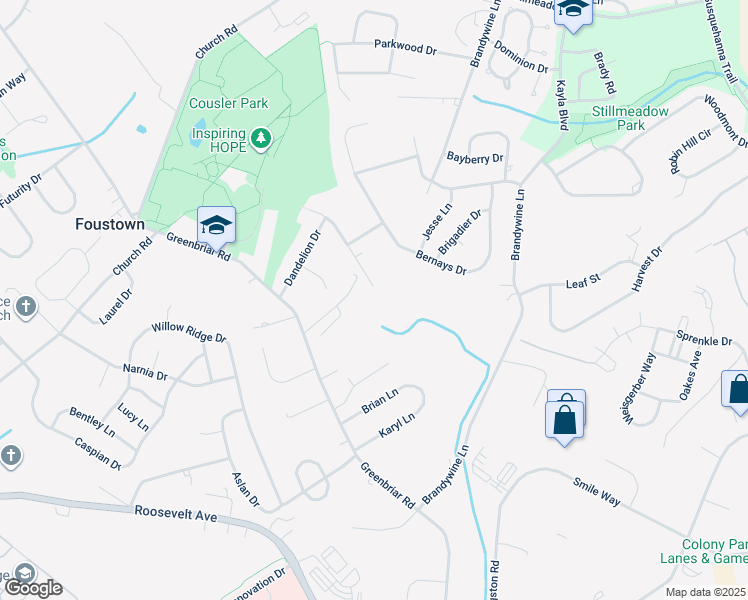 map of restaurants, bars, coffee shops, grocery stores, and more near 701 Applewine Court in York