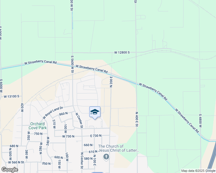 map of restaurants, bars, coffee shops, grocery stores, and more near 185 East 990 North in Santaquin