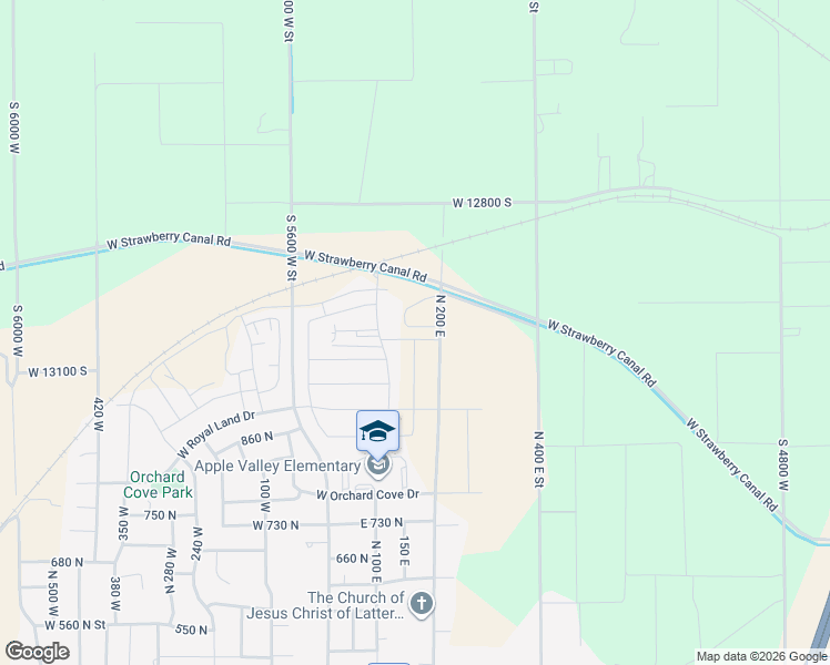 map of restaurants, bars, coffee shops, grocery stores, and more near 161 East 990 North in Santaquin