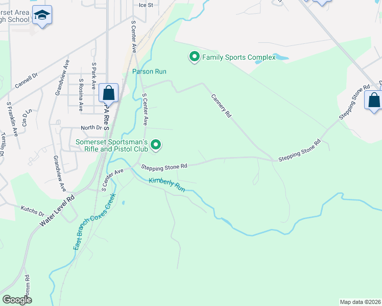 map of restaurants, bars, coffee shops, grocery stores, and more near 202 Stepping Stone Road in Somerset