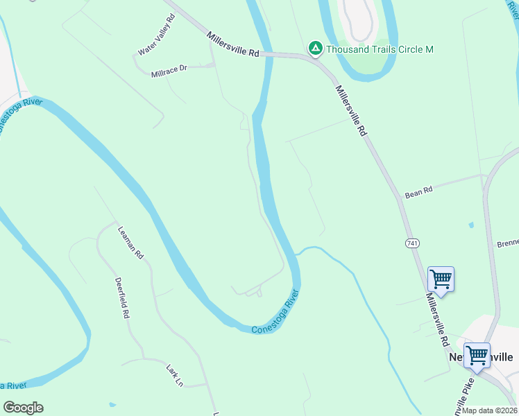 map of restaurants, bars, coffee shops, grocery stores, and more near 2300 Rice Road in Lancaster