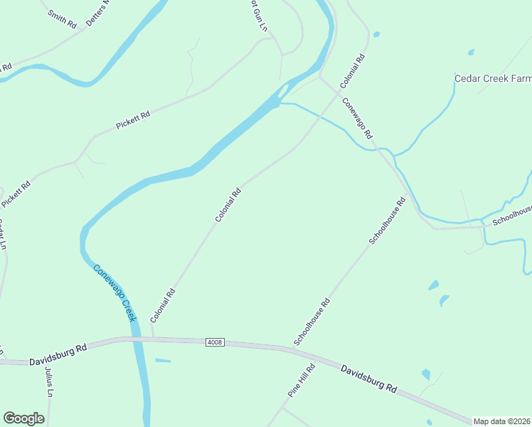 map of restaurants, bars, coffee shops, grocery stores, and more near 4110 Colonial Road in Dover