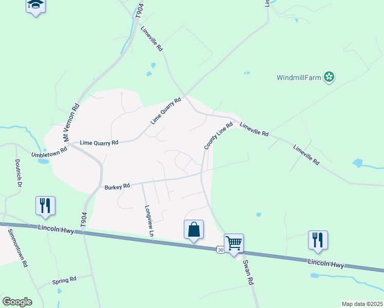 map of restaurants, bars, coffee shops, grocery stores, and more near 766 Stonewood Drive in Gap