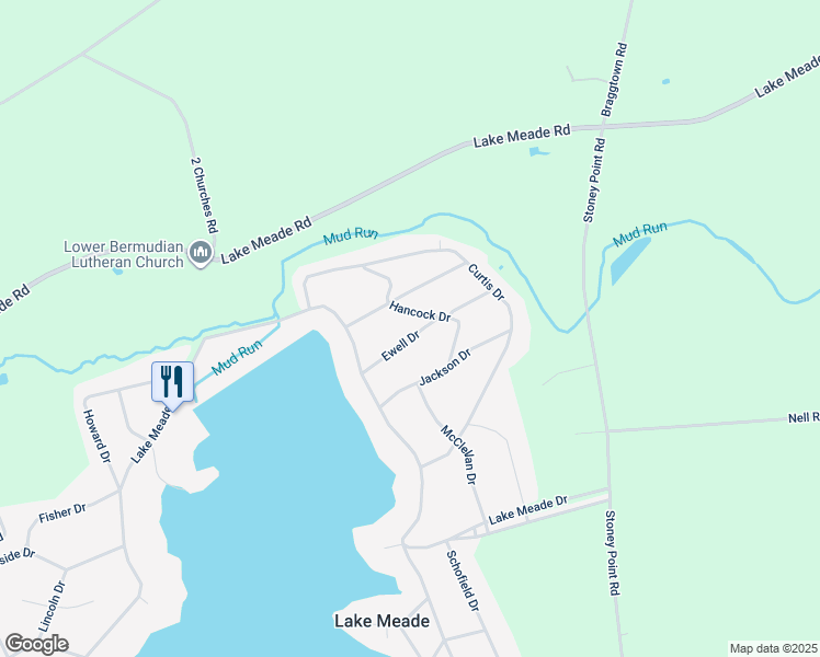 map of restaurants, bars, coffee shops, grocery stores, and more near 14 Ewell Drive in East Berlin
