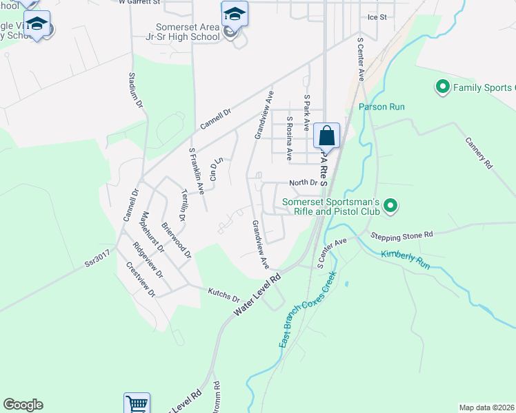 map of restaurants, bars, coffee shops, grocery stores, and more near 1243 Hilltop Avenue in Somerset