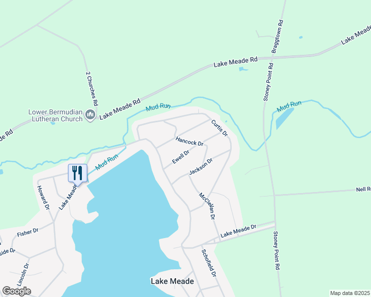map of restaurants, bars, coffee shops, grocery stores, and more near 14 Ewell Drive in East Berlin