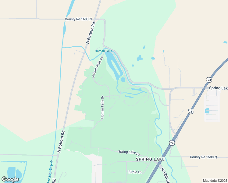 map of restaurants, bars, coffee shops, grocery stores, and more near Homan Falls Drive in Quincy