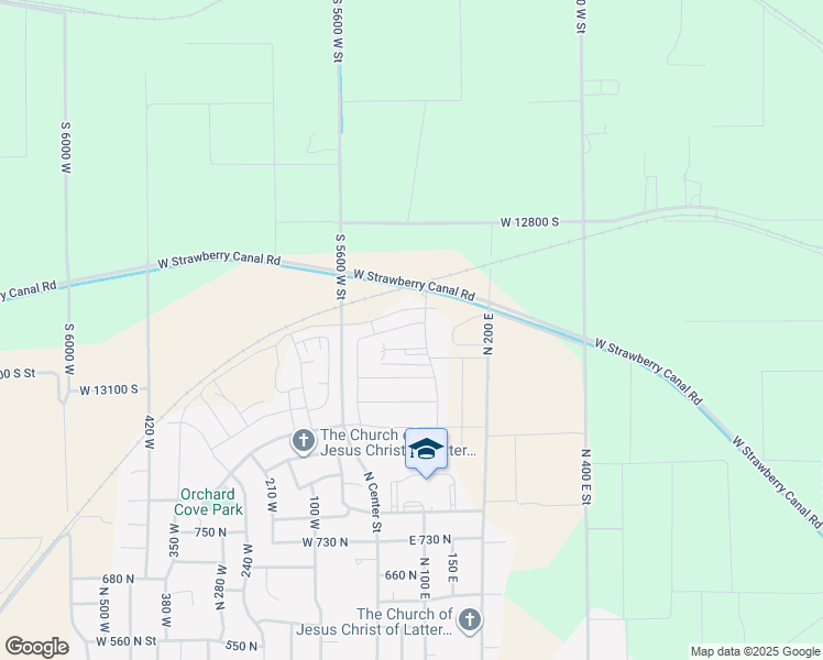 map of restaurants, bars, coffee shops, grocery stores, and more near 98 East 1040 North in Payson