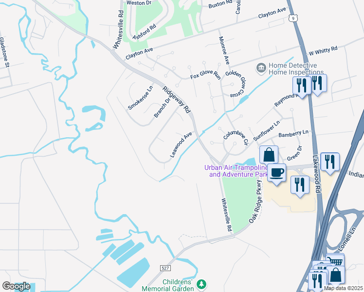 map of restaurants, bars, coffee shops, grocery stores, and more near 507 Leawood Avenue in Toms River