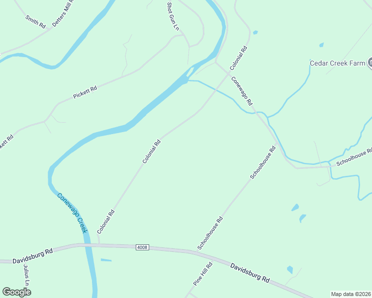 map of restaurants, bars, coffee shops, grocery stores, and more near 4110 Colonial Road in Dover