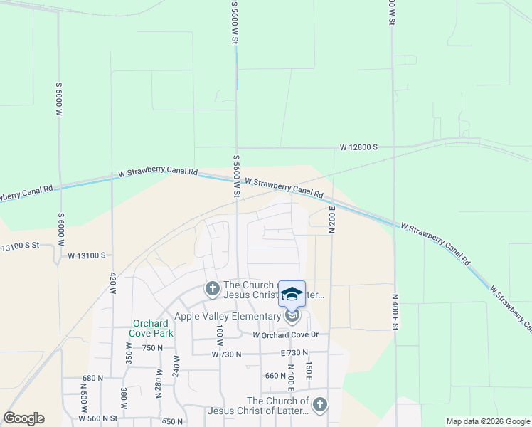 map of restaurants, bars, coffee shops, grocery stores, and more near 82 East Ginger Gold Road in Santaquin