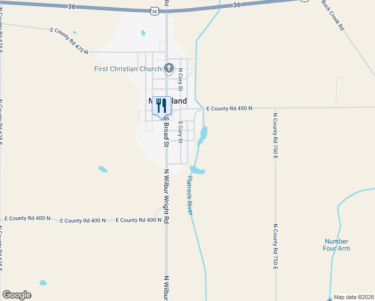 map of restaurants, bars, coffee shops, grocery stores, and more near Taylor Street in Mooreland