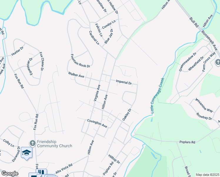 map of restaurants, bars, coffee shops, grocery stores, and more near 1749 Hilton Avenue in Dover