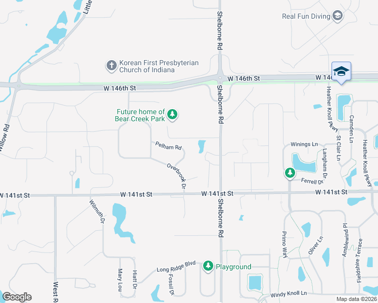 map of restaurants, bars, coffee shops, grocery stores, and more near 3856 Pelham Road in Westfield