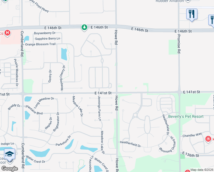 map of restaurants, bars, coffee shops, grocery stores, and more near 14134 Calming Waters in Fishers