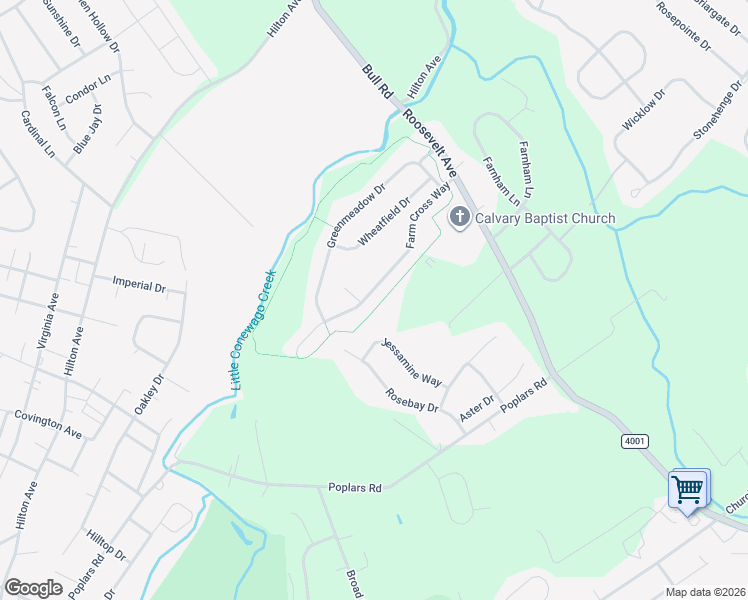 map of restaurants, bars, coffee shops, grocery stores, and more near 1472 Farm Cross Way in York