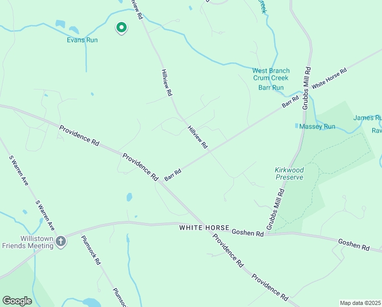 map of restaurants, bars, coffee shops, grocery stores, and more near 62 Barr Road in Malvern
