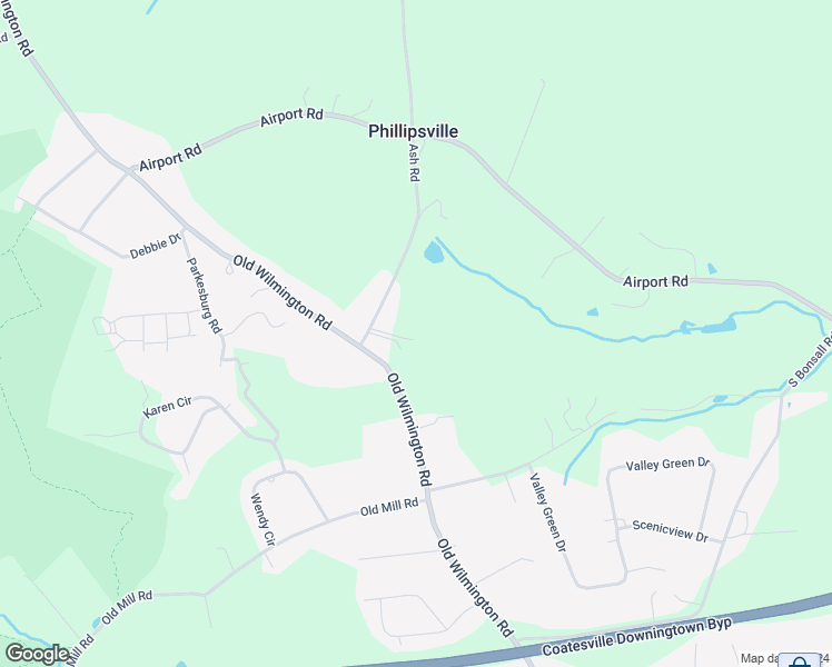 map of restaurants, bars, coffee shops, grocery stores, and more near 516 Ash Road in Coatesville