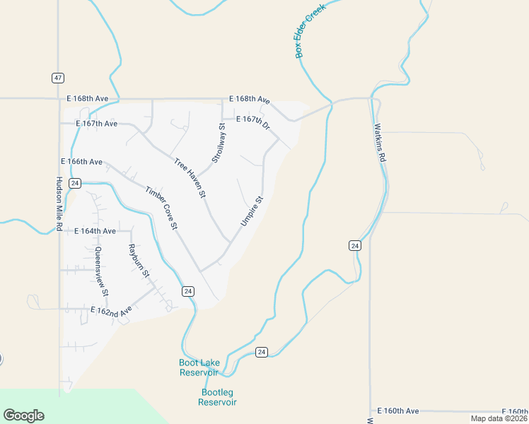 map of restaurants, bars, coffee shops, grocery stores, and more near 16540 Umpire Street in Hudson