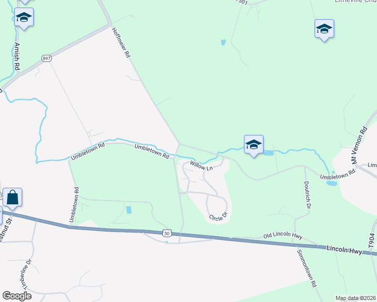 map of restaurants, bars, coffee shops, grocery stores, and more near 5554 Umbletown Road in Gap