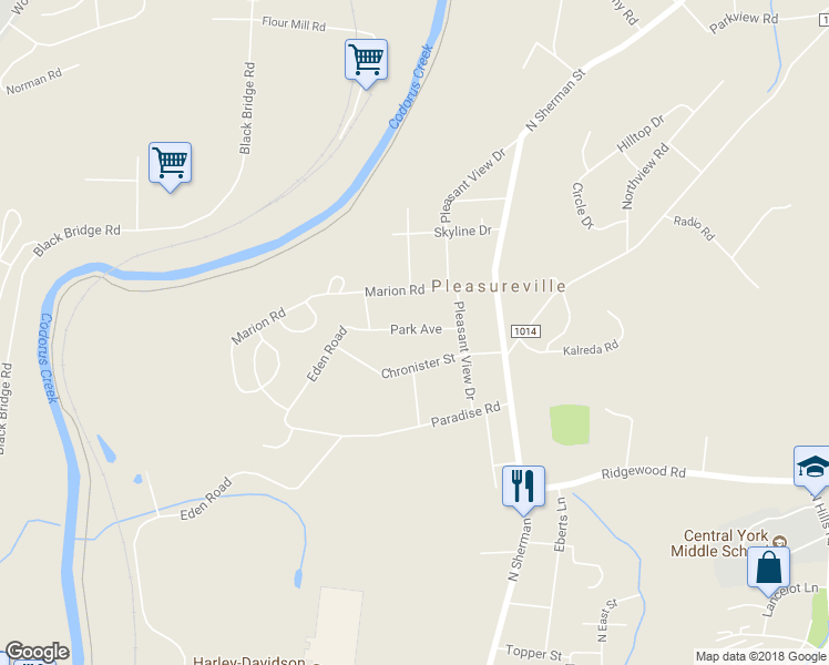 map of restaurants, bars, coffee shops, grocery stores, and more near 650 Park Avenue in York