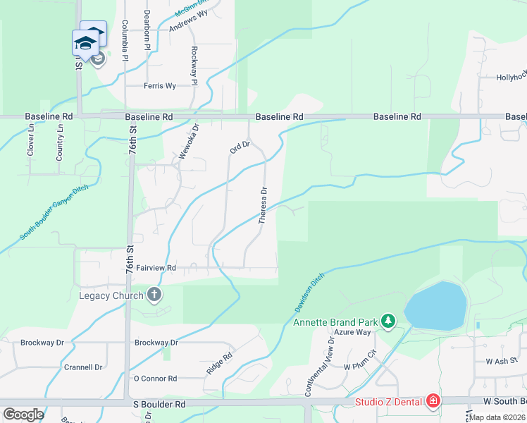 map of restaurants, bars, coffee shops, grocery stores, and more near 500 Short Road in Boulder