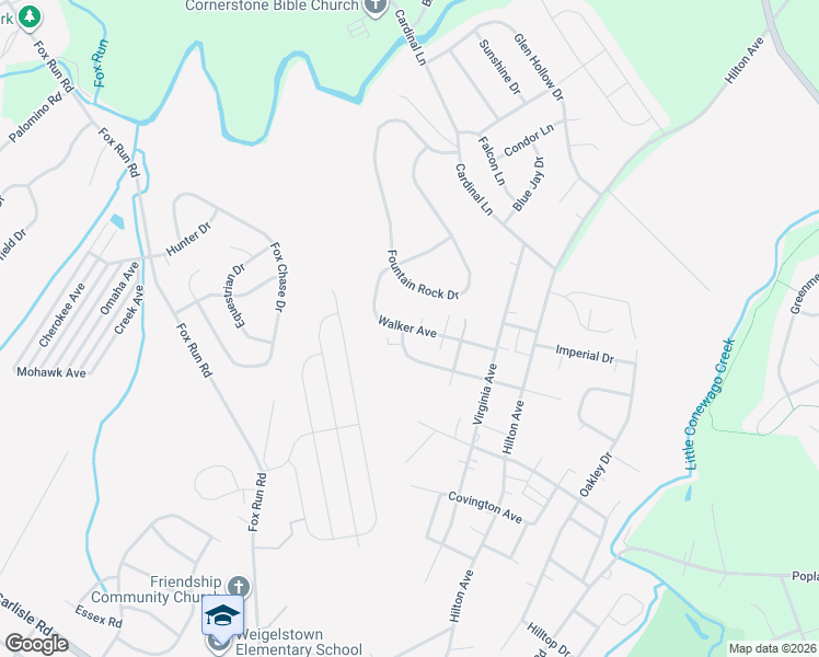map of restaurants, bars, coffee shops, grocery stores, and more near 3264 Walker Avenue in Dover