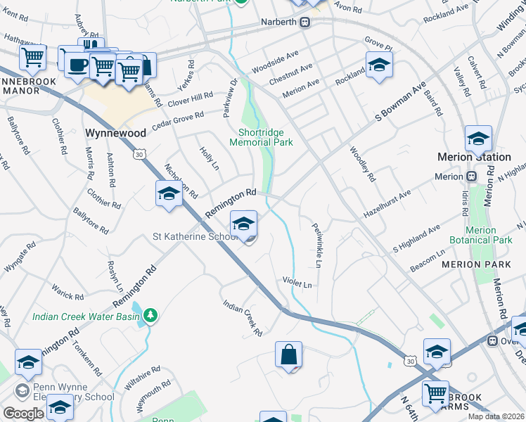map of restaurants, bars, coffee shops, grocery stores, and more near 915 Bowman Avenue in Wynnewood