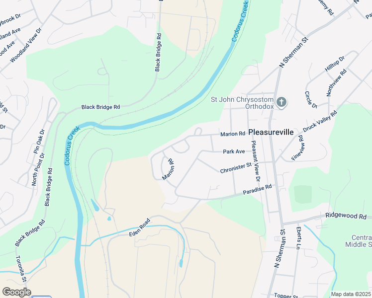 map of restaurants, bars, coffee shops, grocery stores, and more near 2227 Live Oak Lane in York