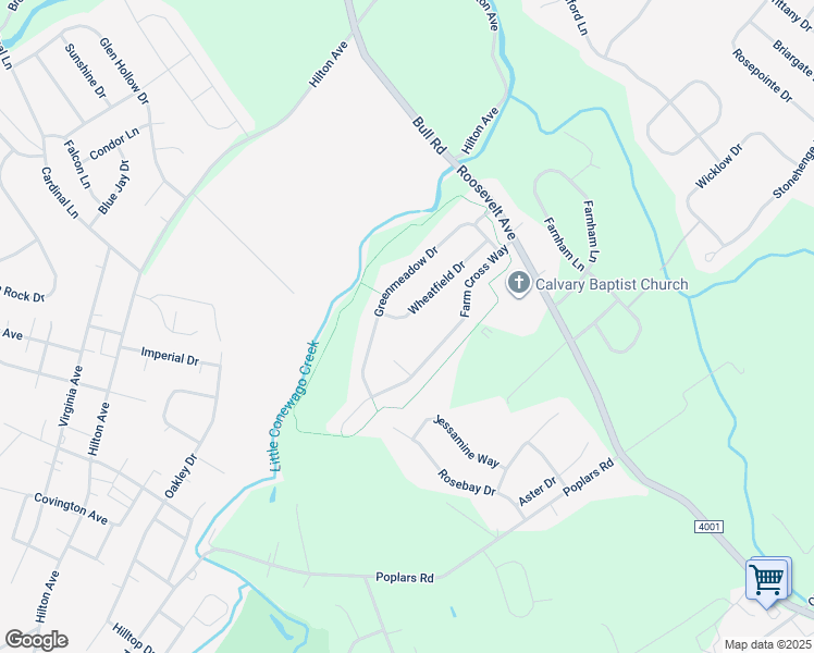 map of restaurants, bars, coffee shops, grocery stores, and more near 1460 Wheatfield Dr in York