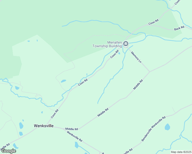 map of restaurants, bars, coffee shops, grocery stores, and more near 2358 Coon Road in Aspers