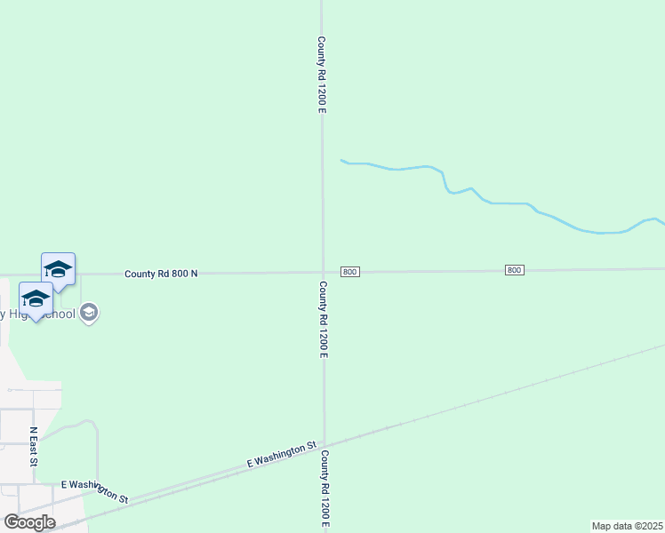 map of restaurants, bars, coffee shops, grocery stores, and more near 1202 County Road 800 in Tolono