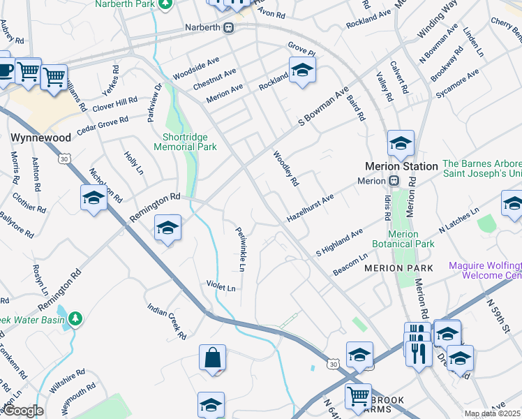 map of restaurants, bars, coffee shops, grocery stores, and more near 925 Honeysuckle Lane in Wynnewood