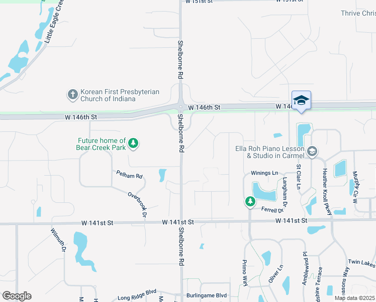map of restaurants, bars, coffee shops, grocery stores, and more near 14350 Shelborne Road in Westfield