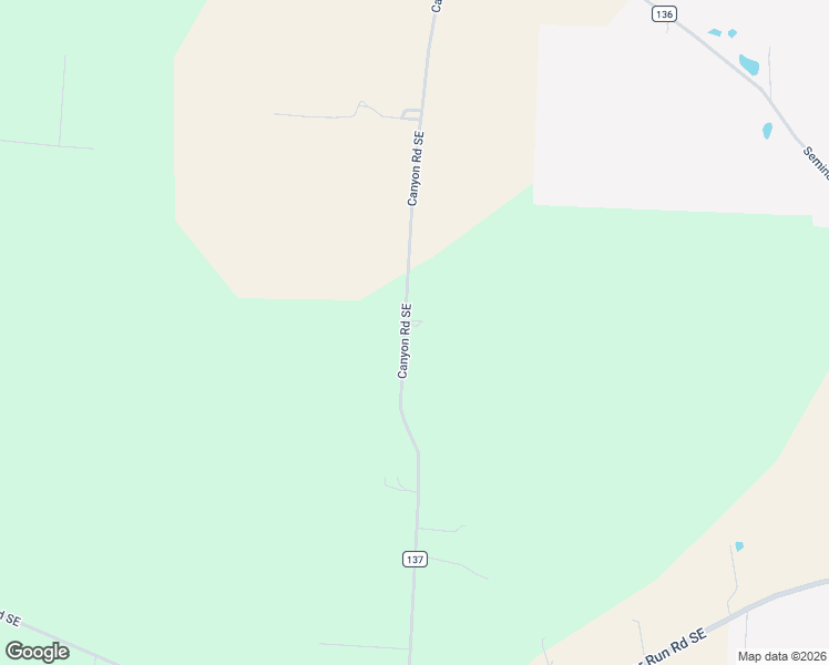 map of restaurants, bars, coffee shops, grocery stores, and more near 6535 Canyon Road Southeast in Hebron