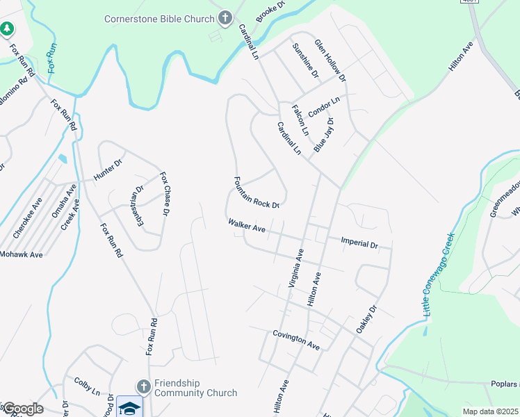 map of restaurants, bars, coffee shops, grocery stores, and more near 1710 Fountain Rock Dr in Dover