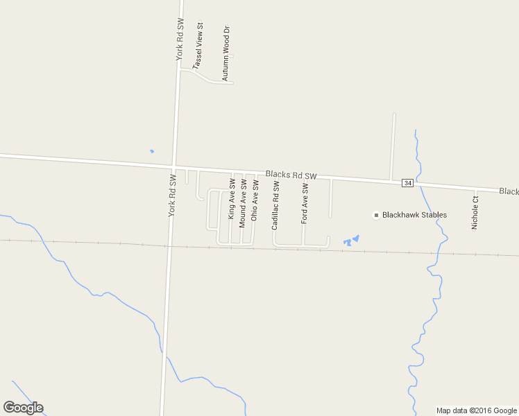 map of restaurants, bars, coffee shops, grocery stores, and more near 111 Ohio Avenue Southwest in Pataskala