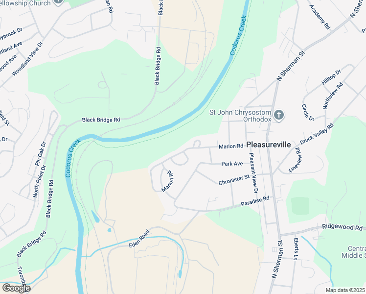 map of restaurants, bars, coffee shops, grocery stores, and more near 541 Marion Road in York