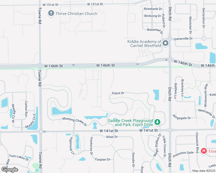 map of restaurants, bars, coffee shops, grocery stores, and more near 14530 Autumn Wood Drive in Westfield
