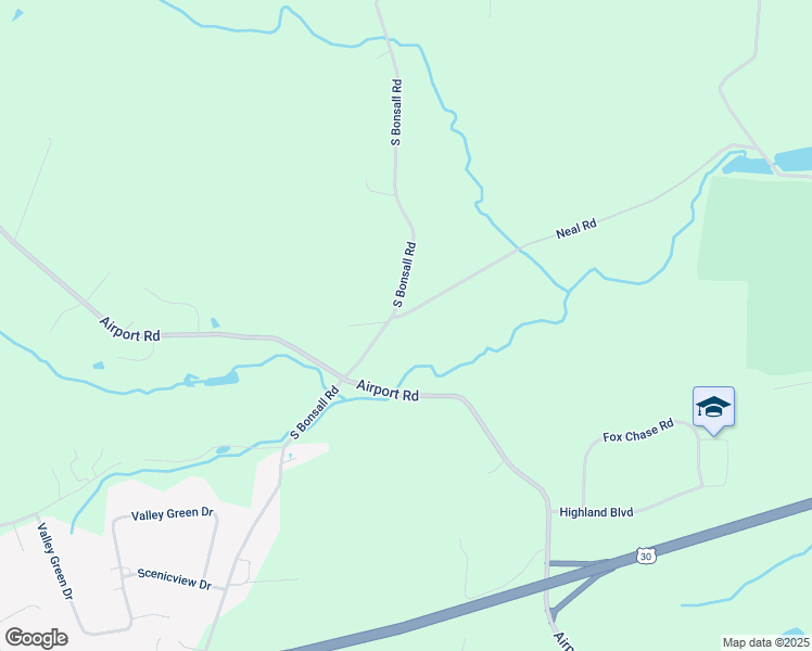 map of restaurants, bars, coffee shops, grocery stores, and more near 152 Neal Road in Coatesville