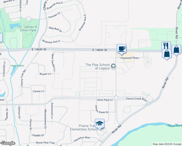 map of restaurants, bars, coffee shops, grocery stores, and more near 14441 Arnett Drive in Carmel