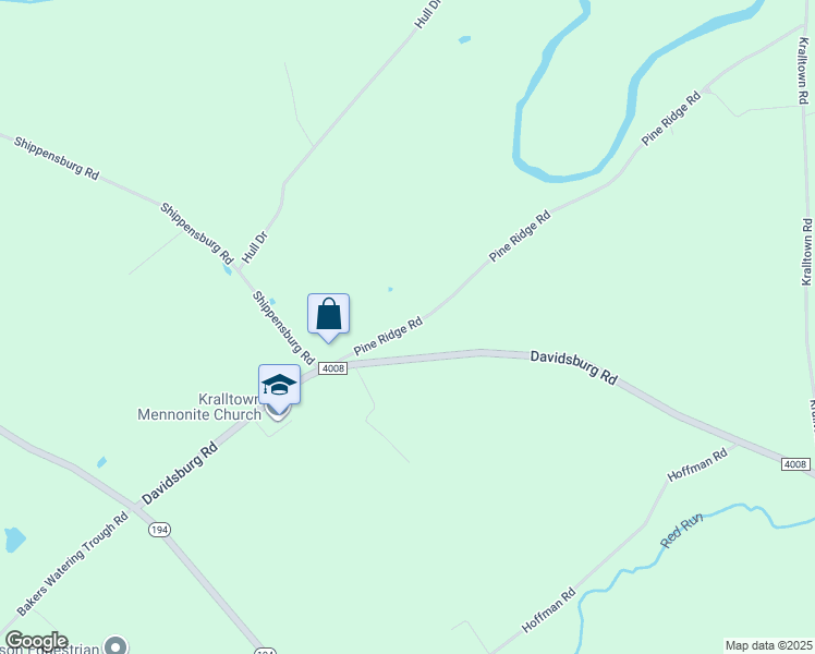 map of restaurants, bars, coffee shops, grocery stores, and more near 31 Pine Ridge Road in East Berlin