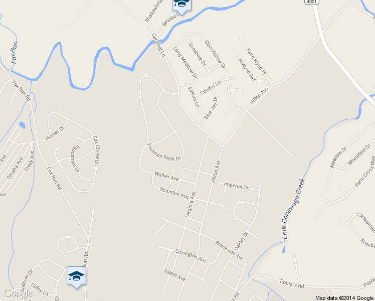 map of restaurants, bars, coffee shops, grocery stores, and more near 1720 Fountain Rock Drive in Dover