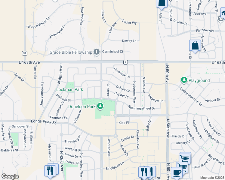 map of restaurants, bars, coffee shops, grocery stores, and more near 4631 Hopper Place in Brighton