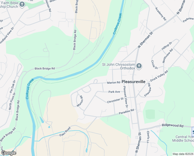 map of restaurants, bars, coffee shops, grocery stores, and more near 2322 Sunny Hill Circle in York