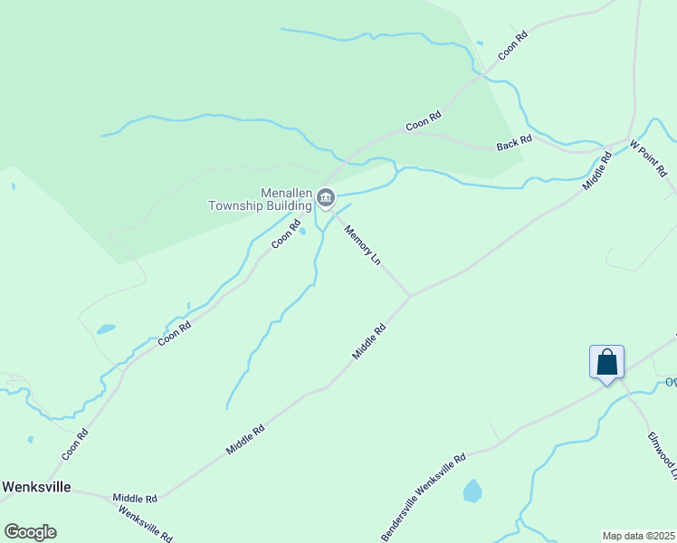 map of restaurants, bars, coffee shops, grocery stores, and more near 66 Memory Lane in Aspers