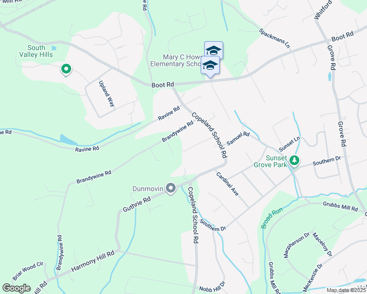 map of restaurants, bars, coffee shops, grocery stores, and more near 801 Beam Road in West Chester