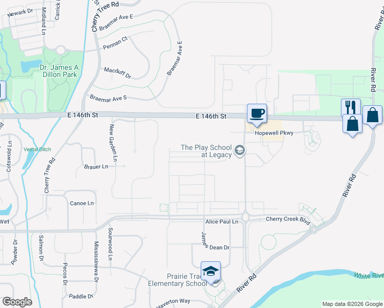 map of restaurants, bars, coffee shops, grocery stores, and more near 14441 Arnett Drive in Carmel