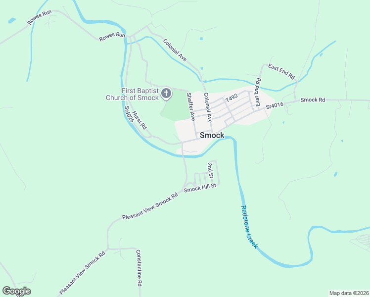 map of restaurants, bars, coffee shops, grocery stores, and more near 11 Railroad Street in Smock